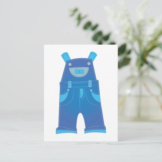 Overalls Briefkaart (Staand voorkant)
