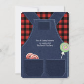 Overalls en Flanel Schattige als een Button Baby s Kaart (Achterkant)