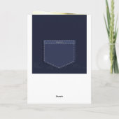 Overalls Rood T-shirt Uitnodiging (Achterkant)