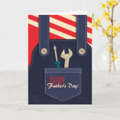 Overalls Rood T-shirt Uitnodiging (Gele Bloem)