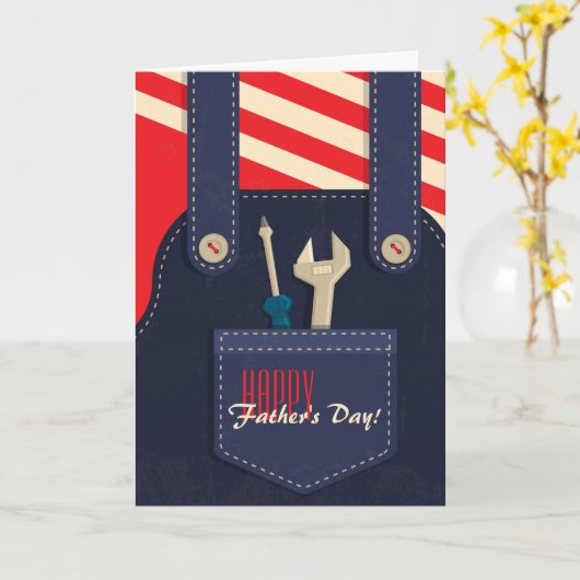 Overalls Rood T-shirt Uitnodiging (Gele Bloem)