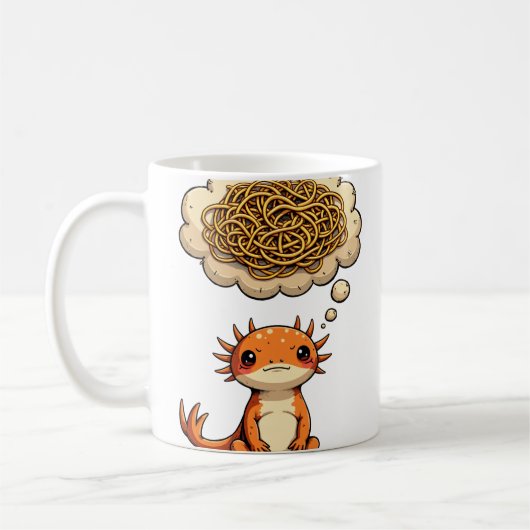 Overanalyserende Axolotl Grappige Quote Introvert Koffiemok (Links)