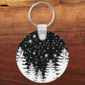 Overavontuur buitenshuis | dennenbos | sterrennach sleutelhanger (Voorkant)