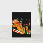 Overbaked And Over It Gingerbread Christmas Baking Kaart (Voorkant)