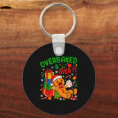 Overbakken en over kerstkoekjes gingerbrea sleutelhanger (Voorkant)
