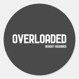 OVERBELAST RONDE STICKER