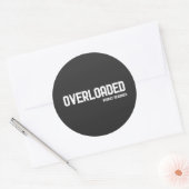 OVERBELAST RONDE STICKER (Envelop)