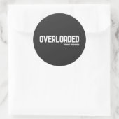 OVERBELAST RONDE STICKER (Tas)