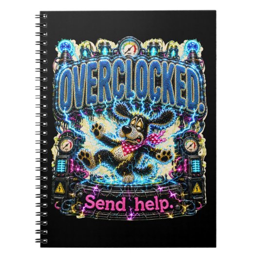 Overbelast Stuur Hulp Grappig Burn-out Notitieboek (Voorkant)