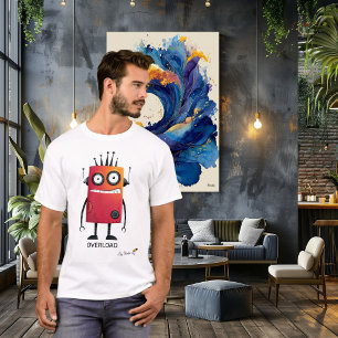 Overbelaste Robot   Grappig Geek T-Shirt voor Volw