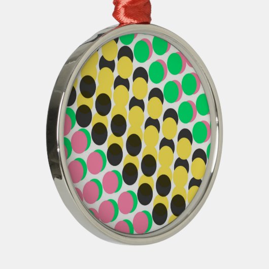 Overbelaste Stippen Metalen Ornament (Rechts)