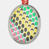 Overbelaste Stippen Metalen Ornament (Links)