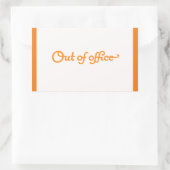 OVERBELASTE UITDRUKKINGEN U UIT KANTOOR VACATIEWER RECHTHOEKIGE STICKER (Tas)