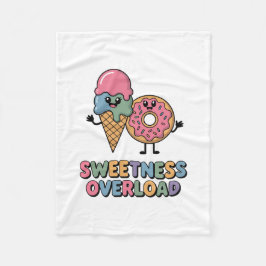 Overbelasting door zoetheid | Donut & Ice Cream Ki Fleece Deken