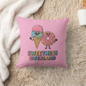Overbelasting door zoetheid | Donut & Ice Cream Ki Kussen (Deken)
