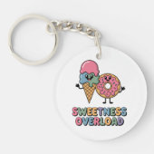 Overbelasting door zoetheid | Donut & Ice Cream Ki Sleutelhanger (Voorkant)