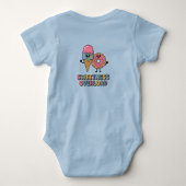 Overbelasting door zoetheid | Donut & ijs Romper (Achterkant)