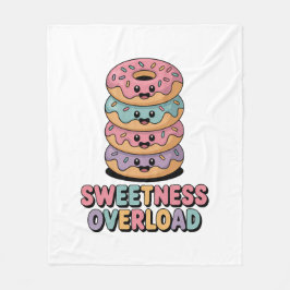 Overbelasting door zoetheid | Donut Kinder Fleece Deken