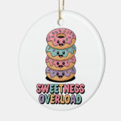 Overbelasting door zoetheid | Donut Kinder Keramisch Ornament (Links)