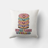 Overbelasting door zoetheid | Donut Kinder Kussen (Achterkant)