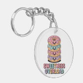 Overbelasting door zoetheid | Donut Kinder Sleutelhanger (Voorkant Links)