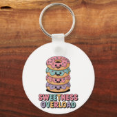 Overbelasting door zoetheid | Donut Kinder Sleutelhanger (Voorkant)