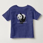 "Overbelasting van de besnoeiing!" met zoete panda Kinder Shirts (Voorkant)