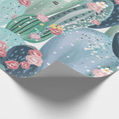 Overbelastingspapier van cactus cadeaupapier (Hoek)