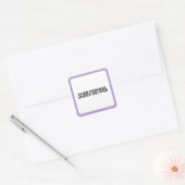 Overbeloften Onderpresteren Vet Typografisch Vierkante Sticker (Envelop)