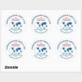 Overbevolking: Overlijden of leven Ronde Sticker (Vel)