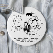 Overbewerkte junior docenten ronde button 6,0 cm (In situ)