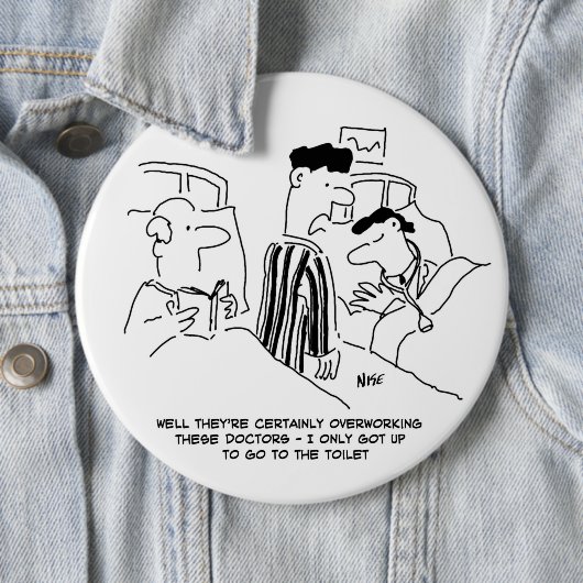 Overbewerkte junior docenten ronde button 6,0 cm (In situ)