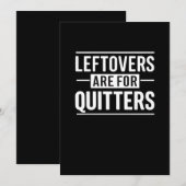 Overblijfsel Is Voor Afhakers Thanksgiving Grappig Feestdagenkaart (Voorkant / Achterkant)