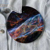 Overblijfselen van supernova de Sluiersnevel Hubbl Ronde Button 6,0 Cm (In situ)