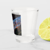 Overblijfselen van supernova de Sluiersnevel Hubbl Shot Glas (Rechts)
