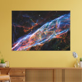 Overblijfselen van supernova in de sluiernevel Hub Canvas Afdruk (Insitu (Woonkamer))