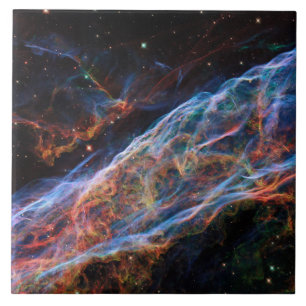 Overblijfselen van supernova in de sluiernevel Hub Tegeltje