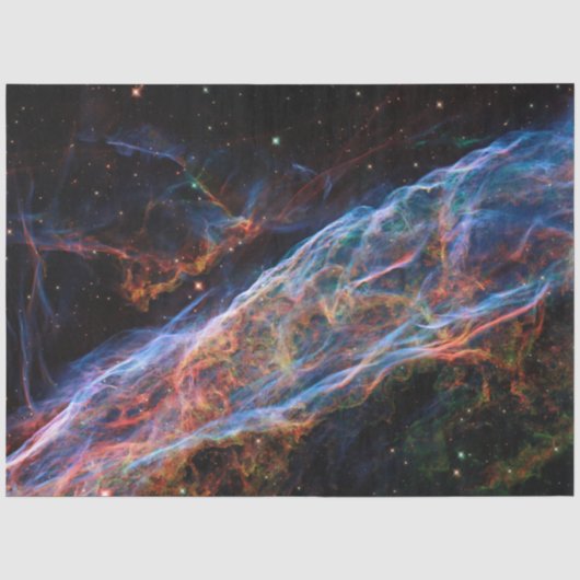 Overblijfselen van supernova in de sluiernevel Hub Tissuepapier (Voorkant)