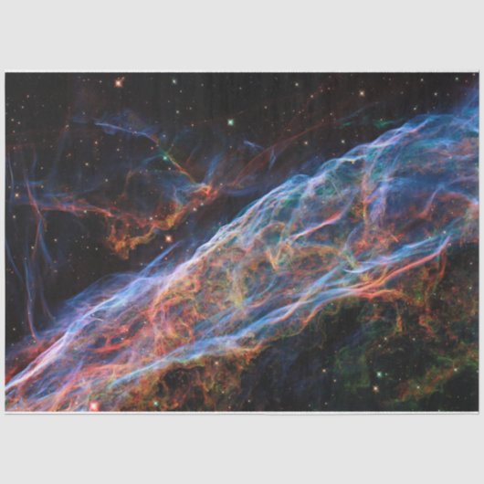 Overblijfselen van supernova Sluiersnevel Hubble-t Tissuepapier (Voorkant)
