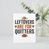 Overblijfselen zijn voor Opgavers Leuke Thanksgivi Briefkaart (Staand voorkant)