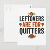 Overblijfsels zijn voor Opgemers Lustige Thanksgiv Briefkaart (Voorkant / Achterkant)