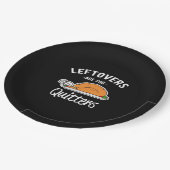 Overblijfsels Zijn Voor Stoppen Thanksgiving Kalko Papieren Bordje (Gekanteld)