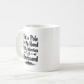 Overboord met vreugde koffiemok (Voorkant links)