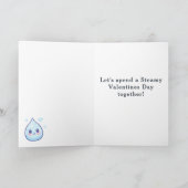 Overborrelend van Liefde – Mooie Waterdruppel Vale Feestdagen Kaart (Binnen)