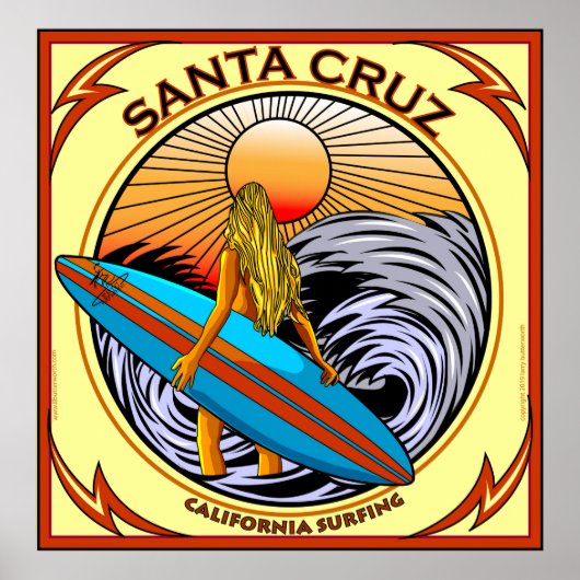 OVERBRENGING SANTA CRUZ CALIFORNIA POSTER (Voorkant)