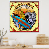 OVERBRENGING SANTA CRUZ CALIFORNIA POSTER (Keuken)