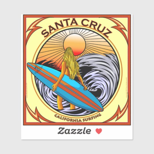 OVERBRENGING SANTA CRUZ CALIFORNIA STICKER (Vel)