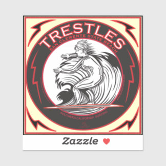 OVERBRENGING VAN TRESTLAND SAN ONOFRE BEACH CALIFO STICKER