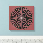 Overbrugde cirkel canvas afdruk (Insitu (Houten vloer))