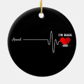 Overbruggingsoperatie Hartaanval Overlevende Keramisch Ornament (Achterkant)